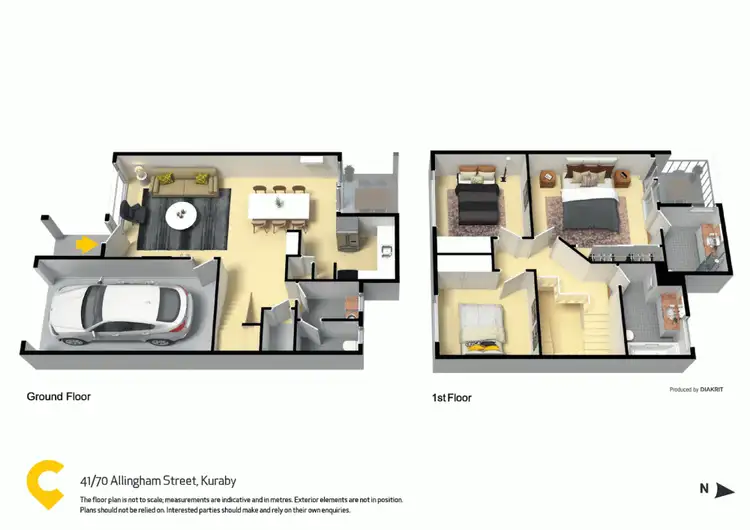 Floorplan of Homely townhouse listing, 41/70 Allingham Street, Kuraby QLD 4112