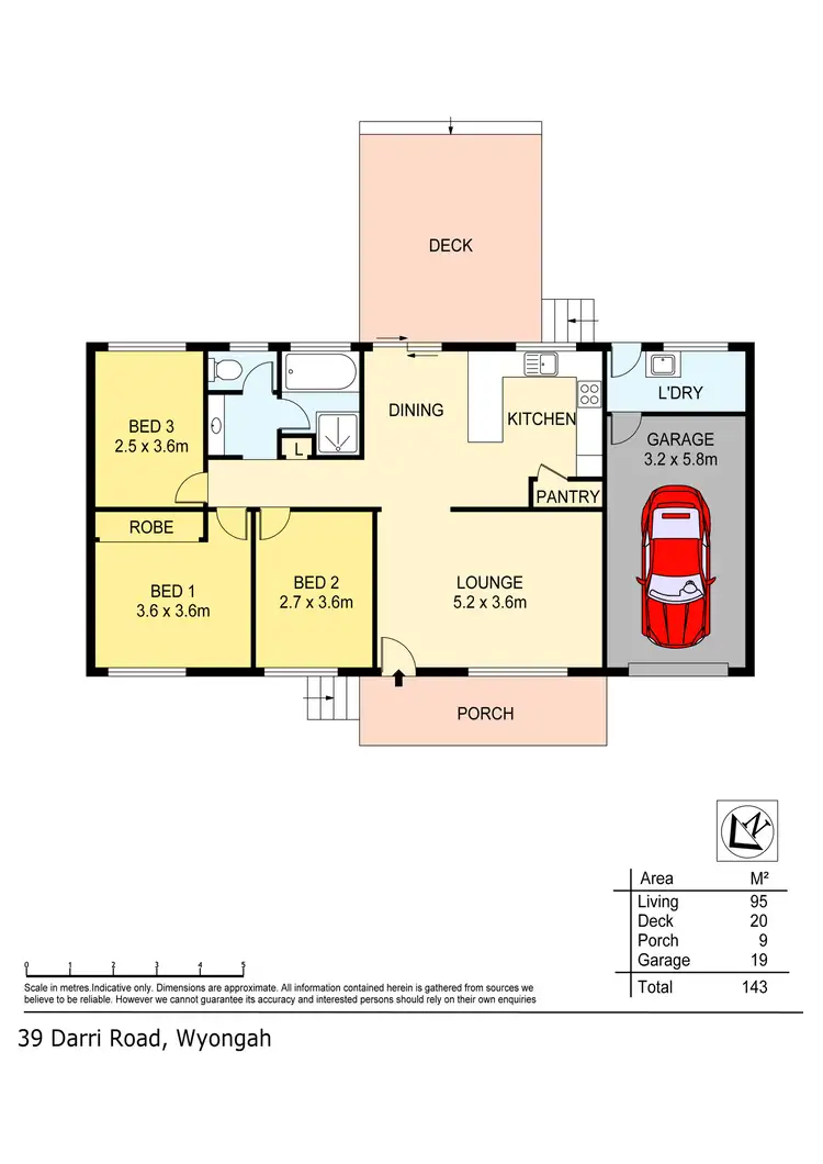 Floorplan of Homely house listing, 39 Darri Road, Wyongah NSW 2259