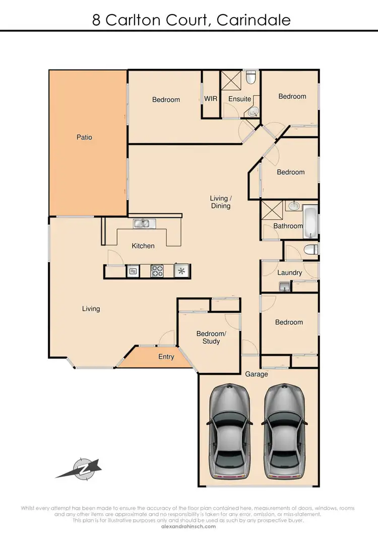 Floorplan of Homely house listing, 8 Carlton Court, Carindale QLD 4152