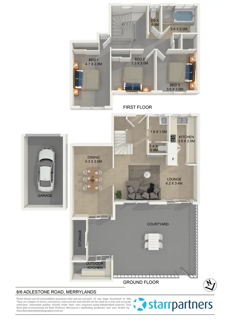 Floorplan of Homely townhouse listing, 8/6-8 Addlestone Road, Merrylands NSW 2160