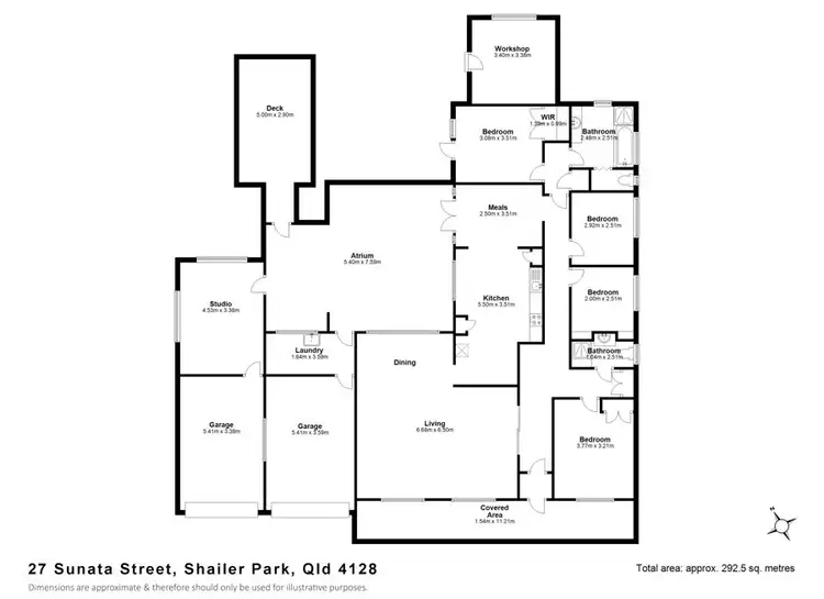 Floorplan of Homely house listing, 27 Sunata Street, Shailer Park QLD 4128