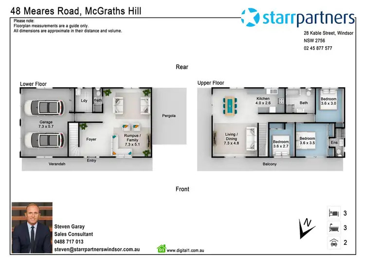 Floorplan of Homely house listing, 48 Meares Road, Mcgraths Hill NSW 2756