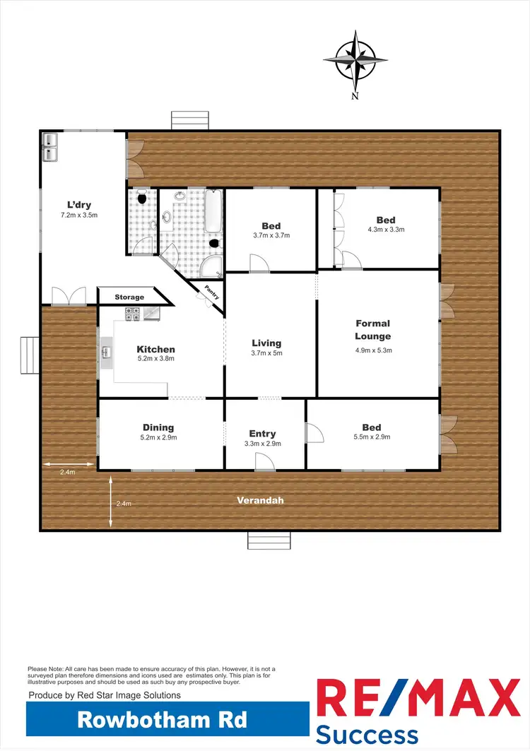 Floorplan of Homely house listing, 123 Rowbotham Road, Westbrook QLD 4350