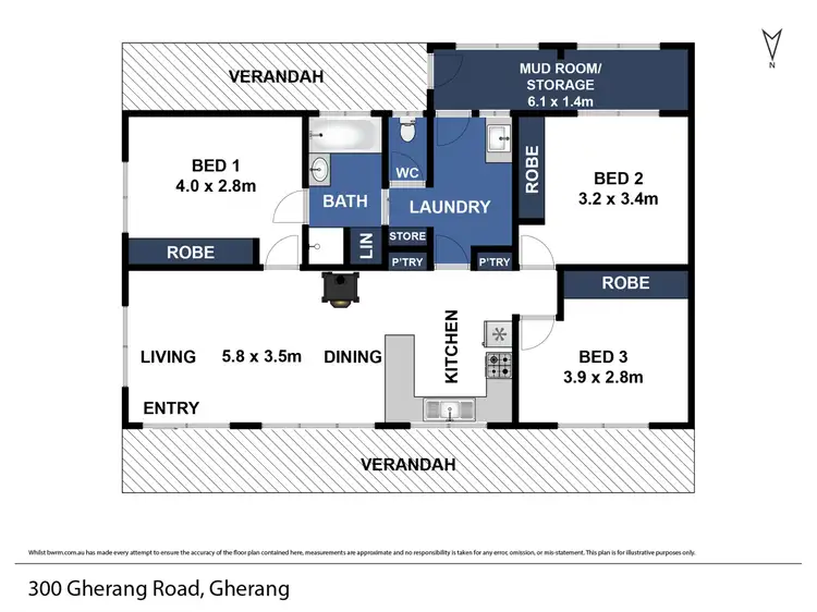 Floorplan of Homely rural property listing, 300 Gherang Road, Gherang VIC 3240