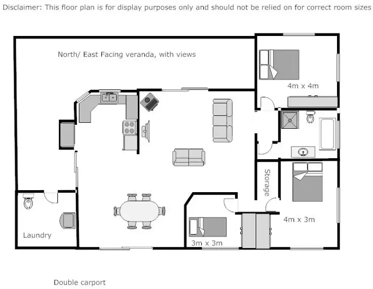 Floorplan of Homely rural property listing, 408 Omagh Road - Cedar Point, Kyogle NSW 2474