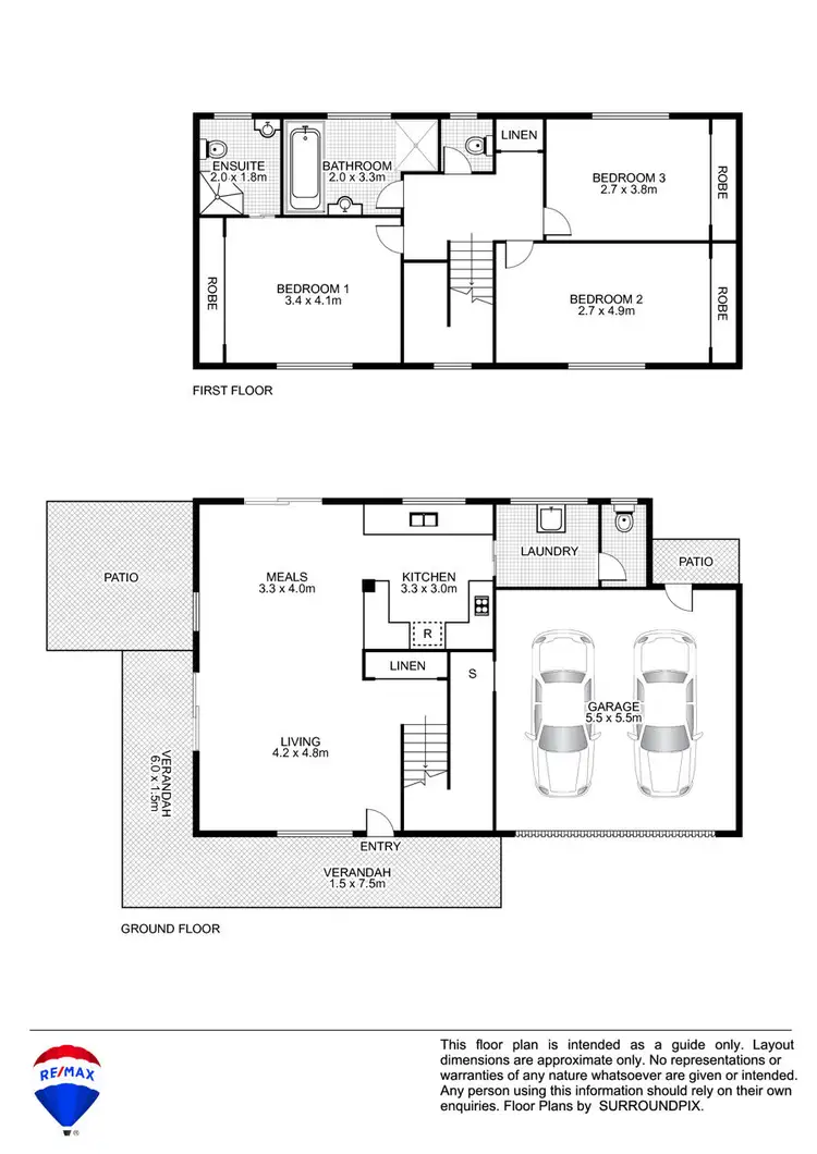 Floorplan of Homely semi-detached listing, 2/28 BREYLEY ROAD, Cambridge Park NSW 2747