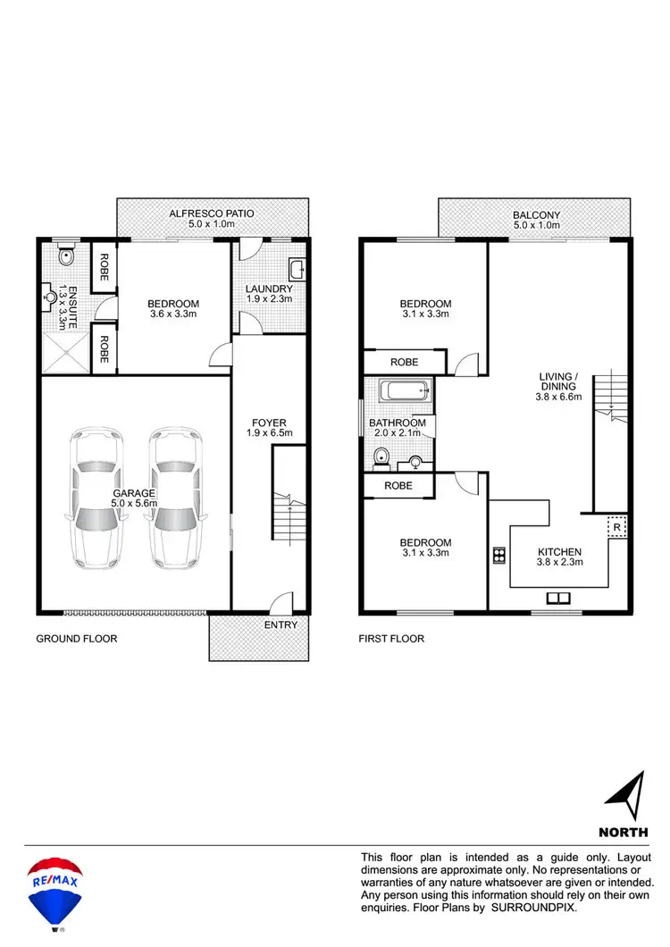 Floorplan of Homely townhouse listing, 6/146-148 Great Western Highway, Kingswood NSW 2747