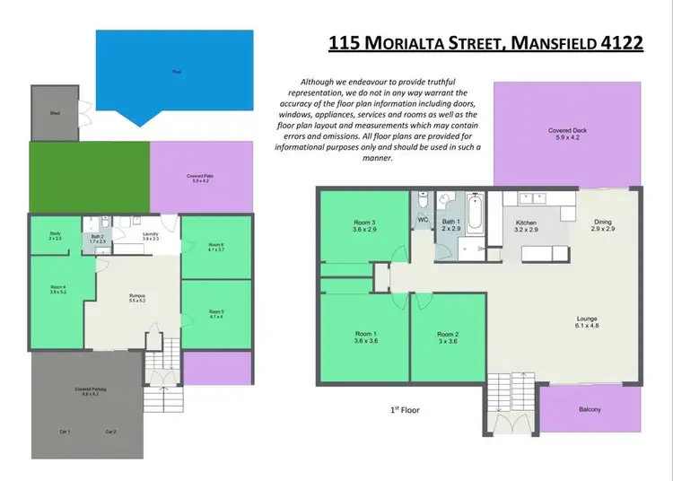 Floorplan of Homely house listing, 115 Morialta Street, Mansfield QLD 4122