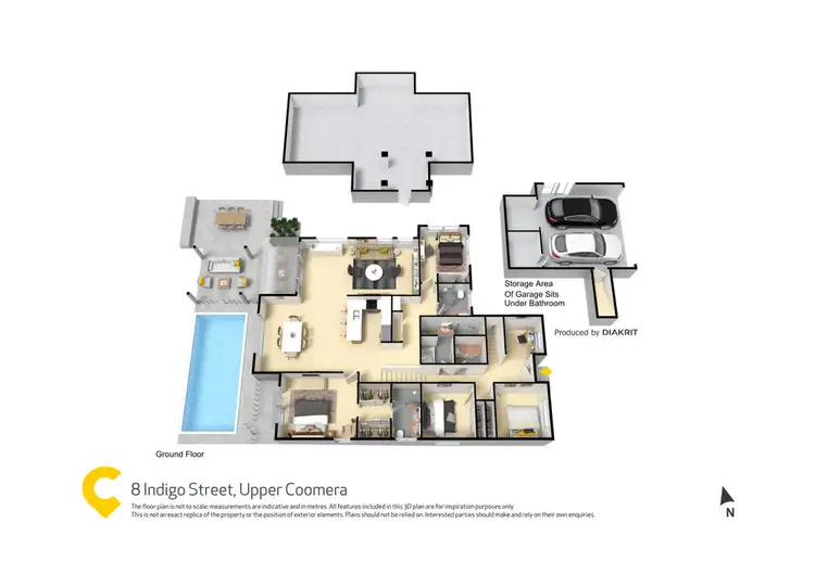 Floorplan of Homely house listing, 8 Indigo Street, Upper Coomera QLD 4209