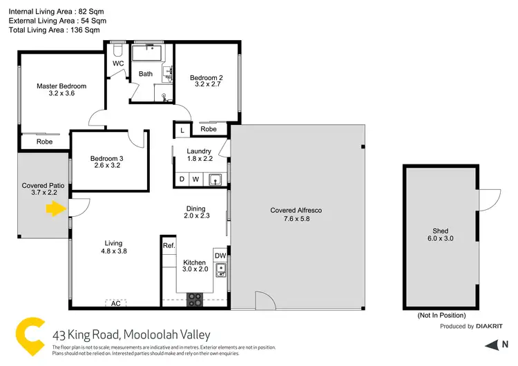 Floorplan of Homely house listing, 43 King Road, Mooloolah Valley QLD 4553