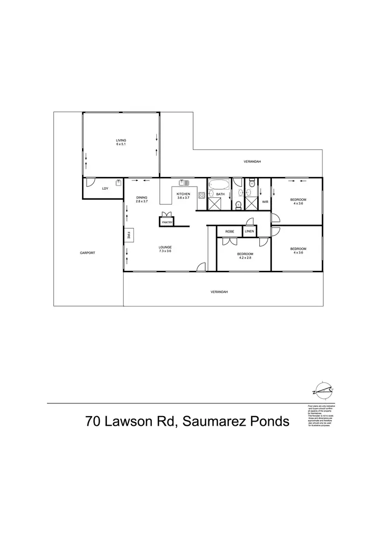 Floorplan of Homely rural property listing, 70 Lawson Road, Armidale NSW 2350
