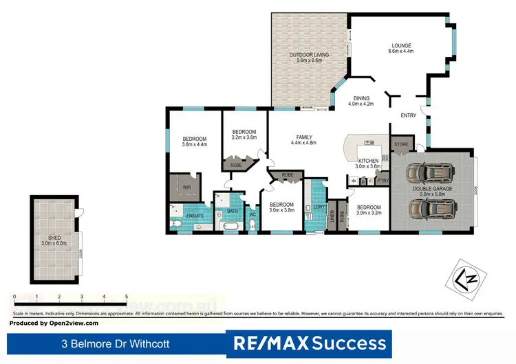 Floorplan of Homely house listing, 3 Belmore Drive, Withcott QLD 4352