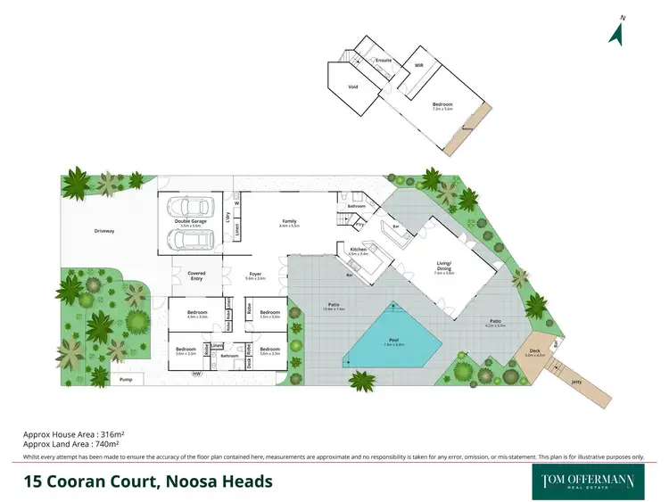 Floorplan of Homely house listing, 15 Cooran Court, Noosa Heads QLD 4567