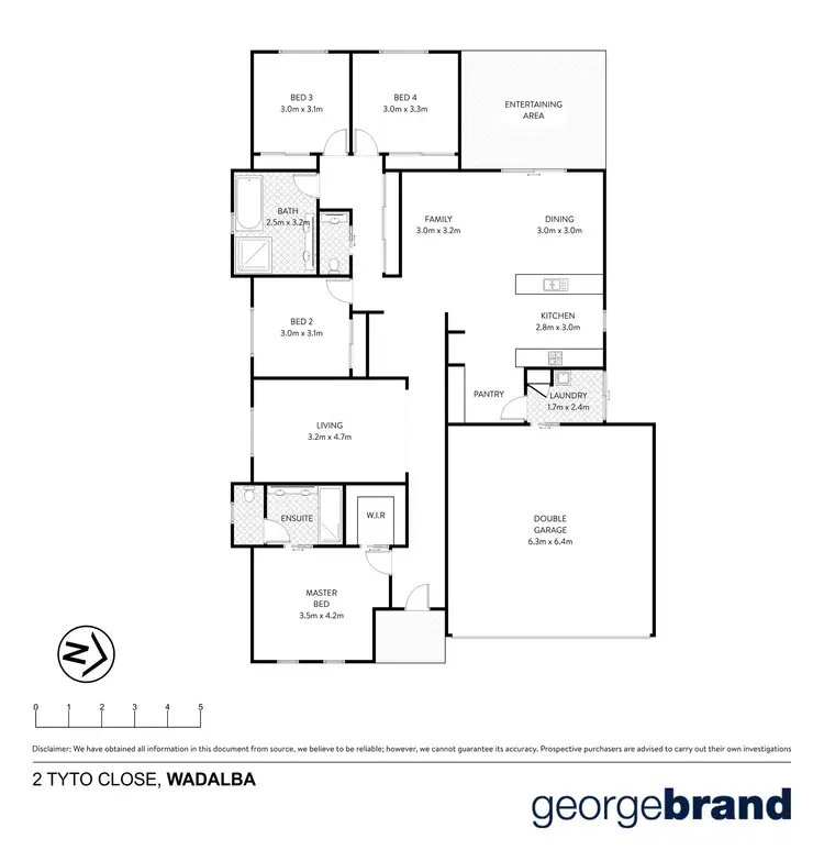 Floorplan of Homely house listing, 2 Tyto Close, Wadalba NSW 2259