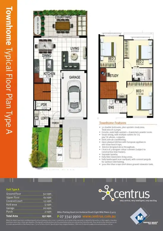 Floorplan of Homely townhouse listing, 73/37 Slobodian ave, Eight Mile Plains QLD 4113