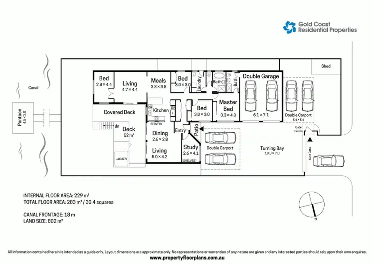 Floorplan of Homely house listing, 17 Bermuda Street, Broadbeach Waters QLD 4218