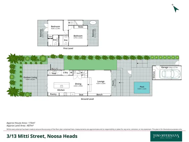 Floorplan of Homely unit listing, 3/13 Mitti Street, Noosa Heads QLD 4567