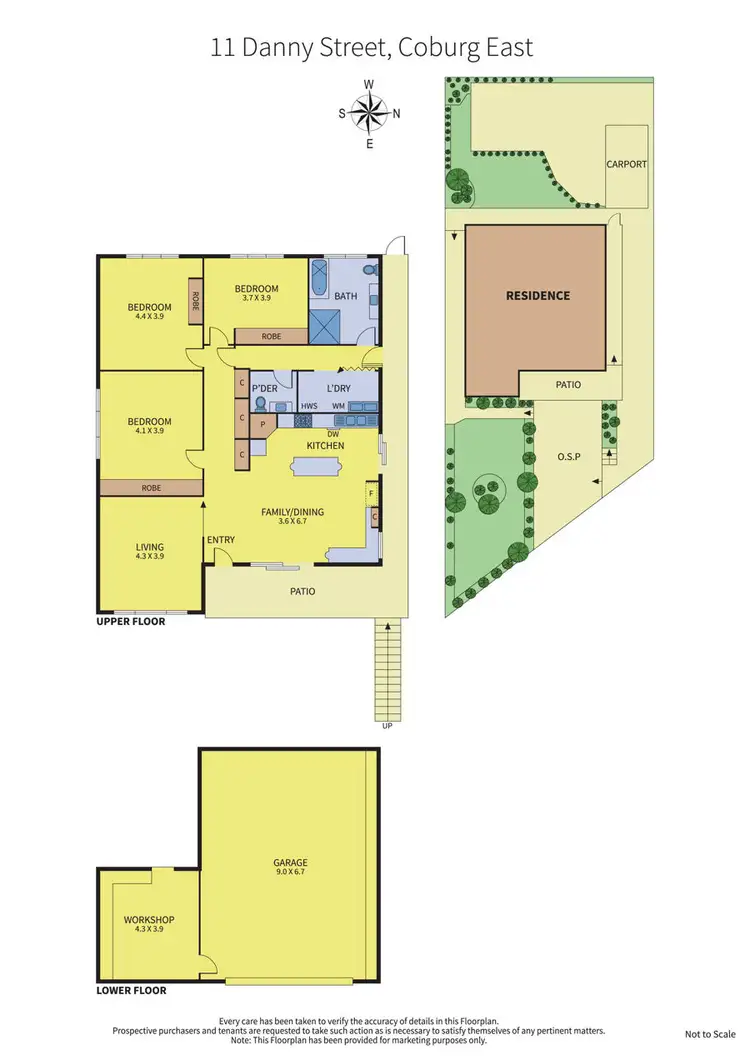 Floorplan of Homely house listing, 11 Danny Street, Coburg VIC 3058