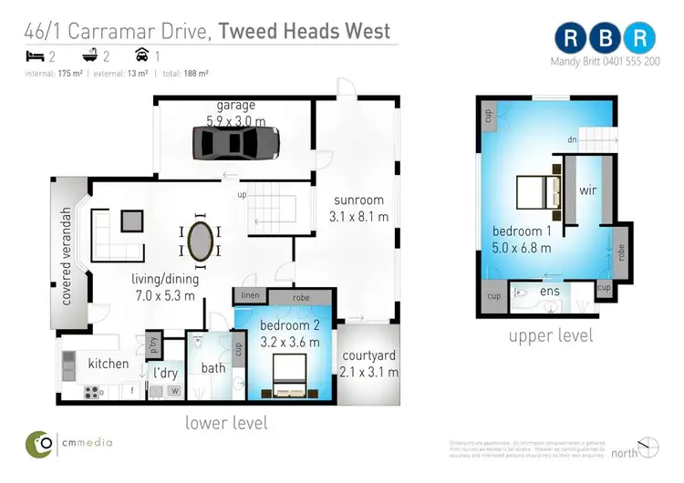 Floorplan of Homely villa listing, 46/1 Carramar Drive, Tweed Heads West NSW 2485
