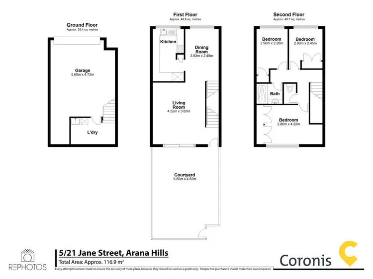 Floorplan of Homely townhouse listing, 5/21 Jane Street, Arana Hills QLD 4054