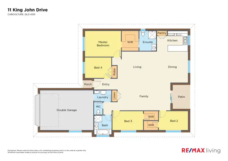 Floorplan of Homely house listing, 11 King John Drive, Caboolture QLD 4510