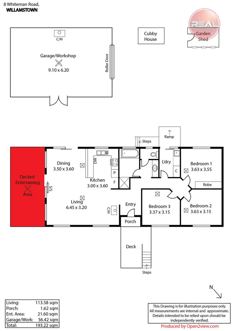Floorplan of Homely house listing, 8 Whiteman Road, Williamstown SA 5351
