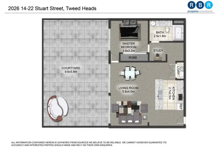 Floorplan of Homely unit listing, 2026/14-22 Stuart Street, Tweed Heads NSW 2485
