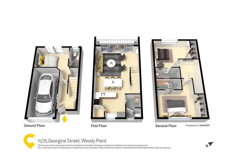 Floorplan of Homely townhouse listing, 11/25 Georgina Street, Woody Point QLD 4019