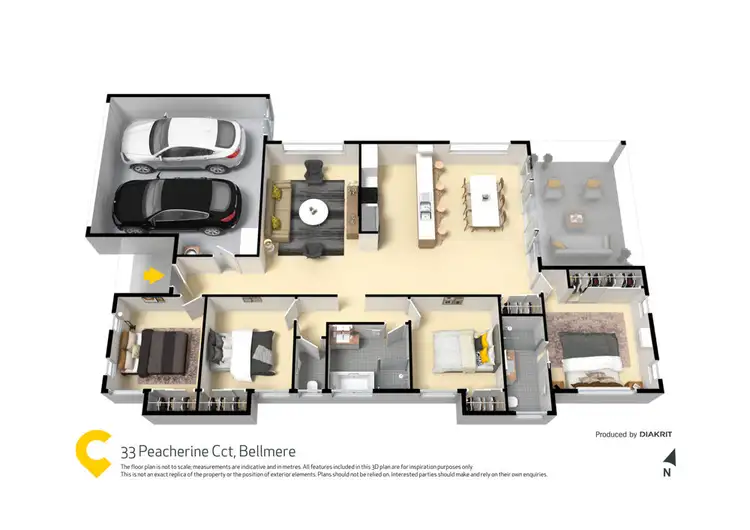 Floorplan of Homely house listing, 33 Peacherine Circuit, Bellmere QLD 4510