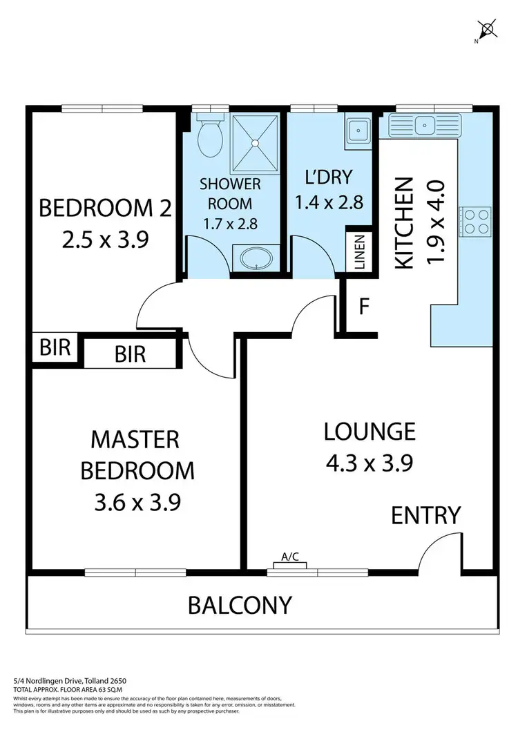 Floorplan of Homely house listing, 5/4 Nordlingen Drive, Tolland NSW 2650