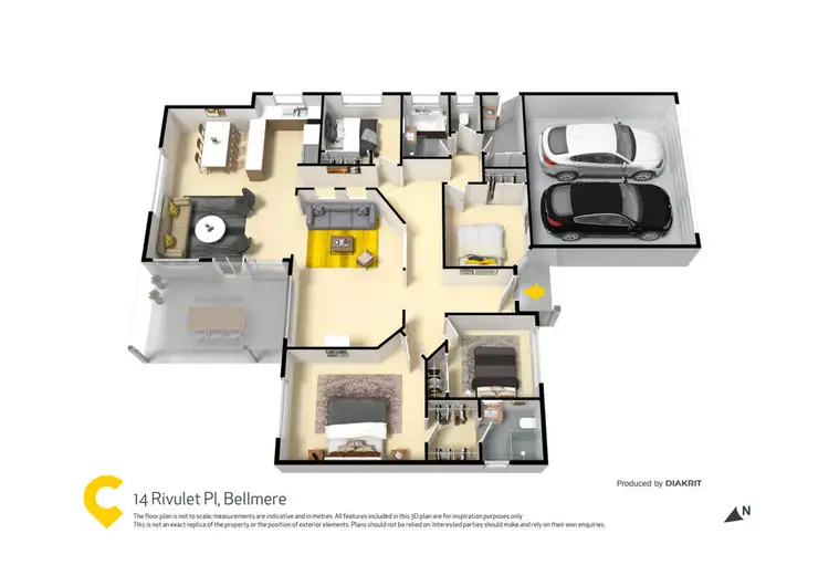 Floorplan of Homely house listing, 14 Rivulet Pl, Bellmere QLD 4510
