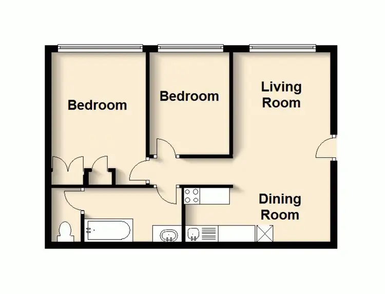 Floorplan of Homely unit listing, 5/33 Terrace Street, Paddington QLD 4064