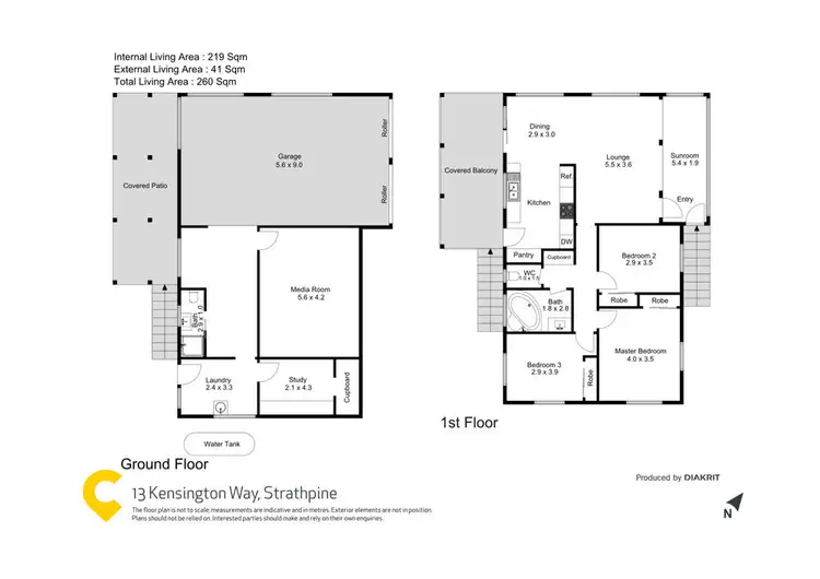 Floorplan of Homely house listing, 13 Kensington Way, Strathpine QLD 4500