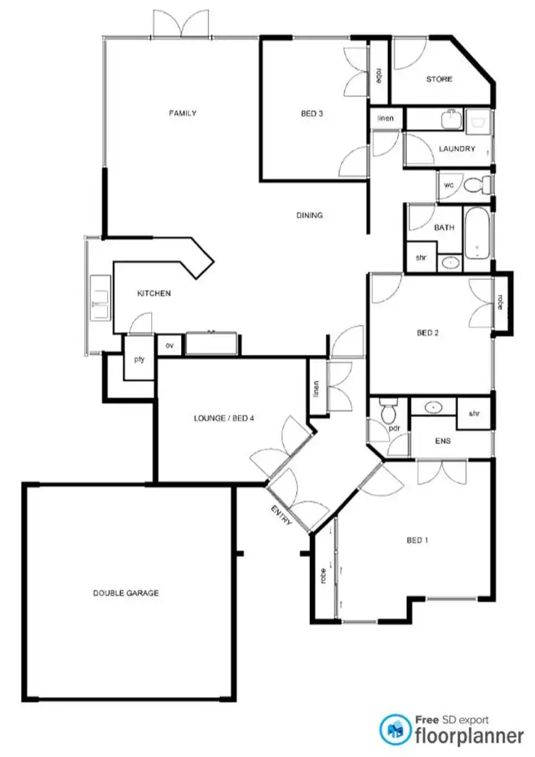 Floorplan of Homely house listing, 1/41 Pether Road, Manning WA 6152