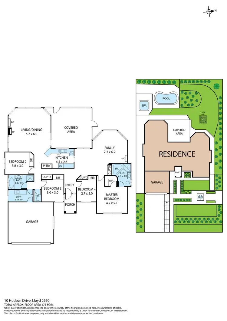 Floorplan of Homely house listing, 10 Hudson Drive, Lloyd NSW 2650