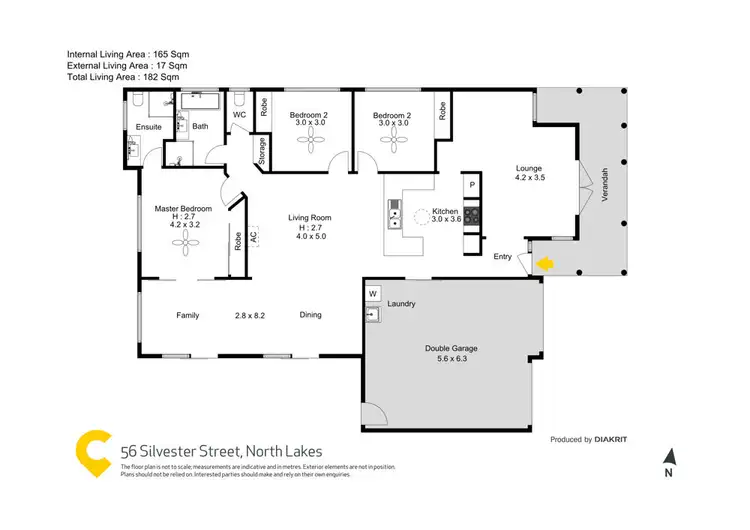 Floorplan of Homely house listing, 56 Silvester Street, North Lakes QLD 4509