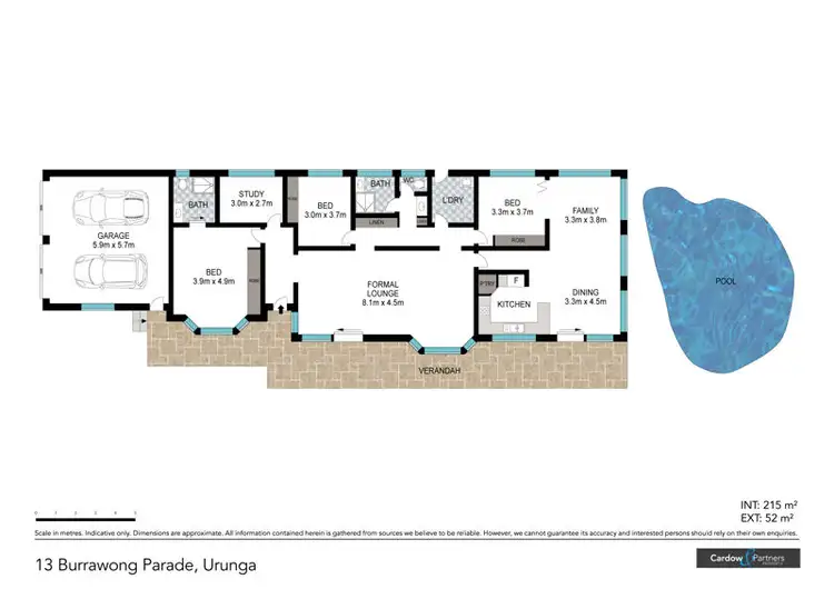 Floorplan of Homely house listing, 13 Burrawong Parade, Urunga NSW 2455