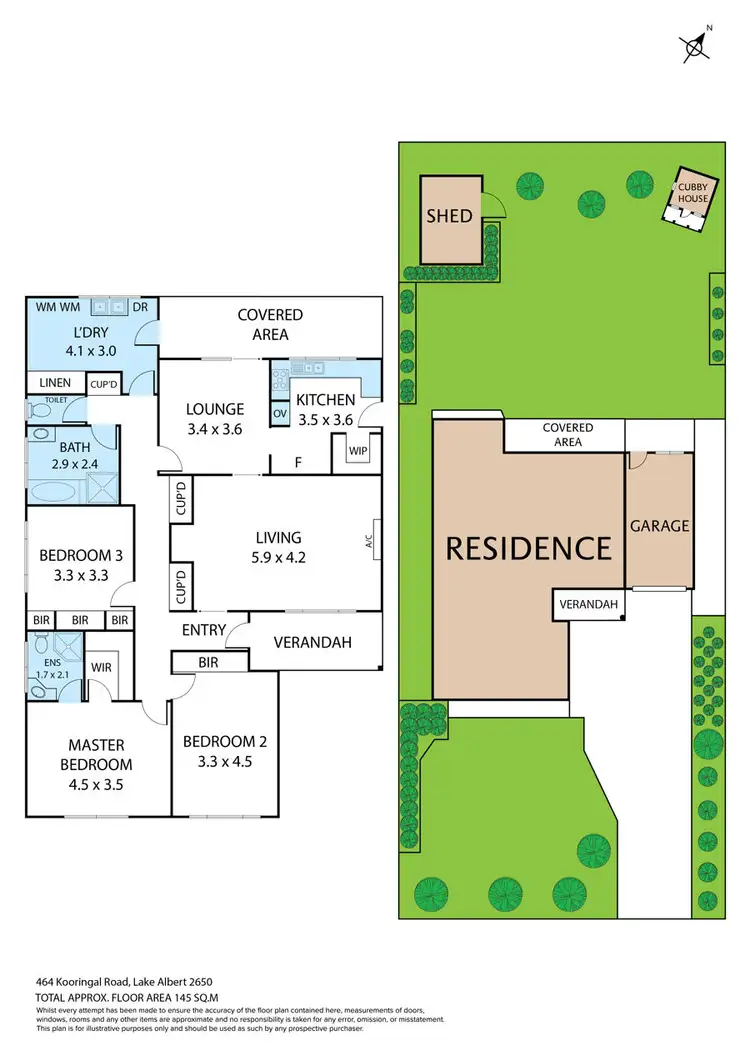 Floorplan of Homely house listing, 464 Kooringal Road, Lake Albert NSW 2650