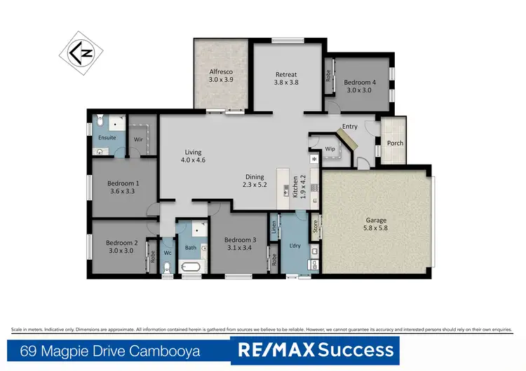 Floorplan of Homely house listing, 69 Magpie Drive, Cambooya QLD 4358