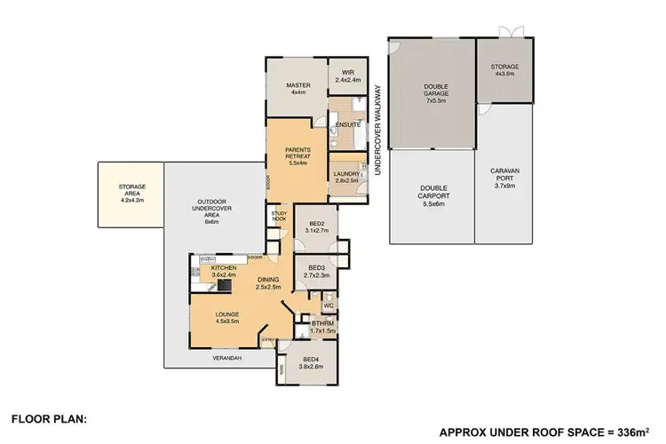Floorplan of Homely rural property listing, 17 Kestrel Court, Morayfield QLD 4506