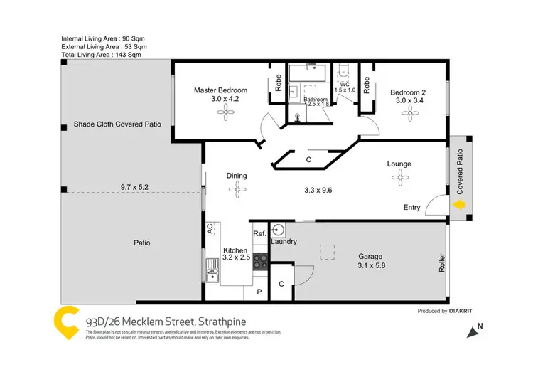 Floorplan of Homely unit listing, 93D/26-38 Mecklem Street, Strathpine QLD 4500