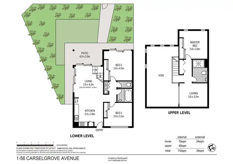 Floorplan of Homely townhouse listing, 1/56 Carselgrove Ave, Fitzgibbon QLD 4018