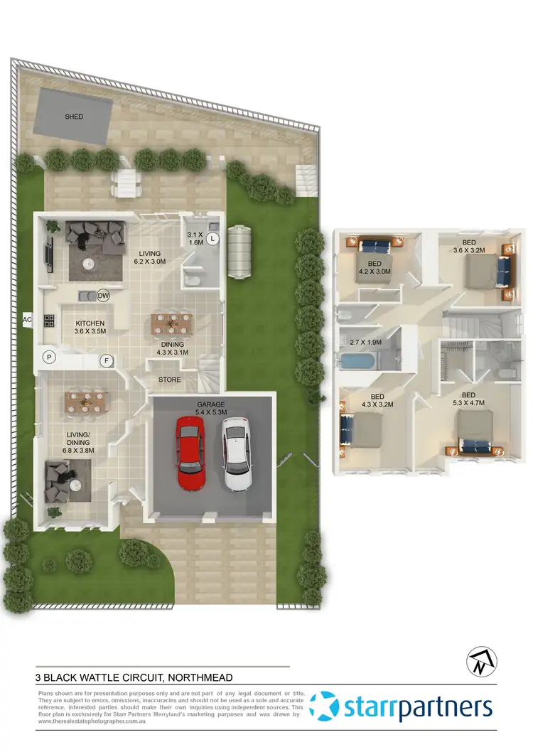Floorplan of Homely house listing, 3 Black Wattle Circuit, Northmead NSW 2152