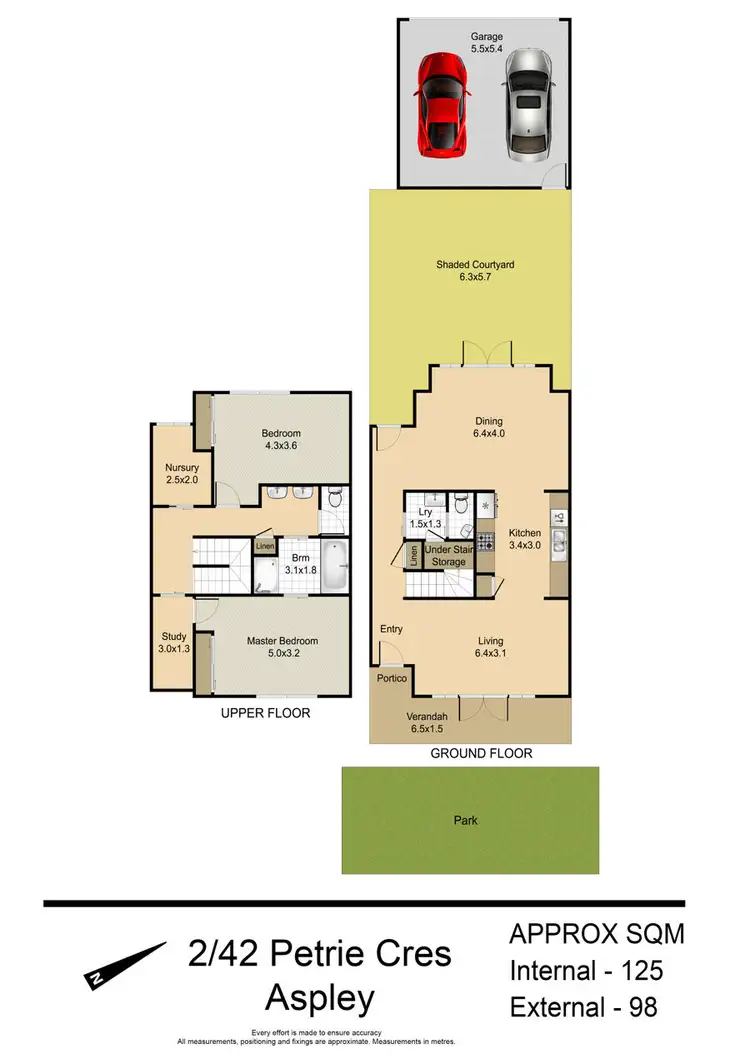 Floorplan of Homely townhouse listing, 2/42 Petrie Crescent, Aspley QLD 4034