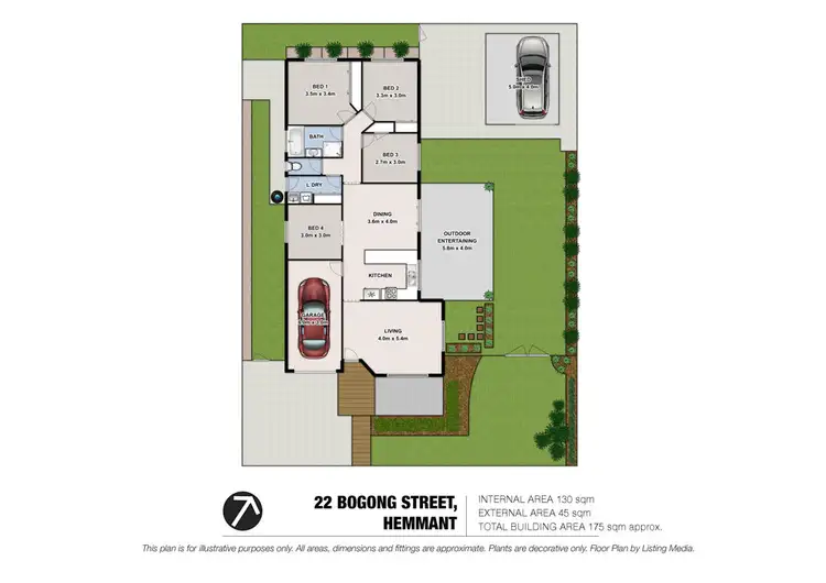 Floorplan of Homely house listing, 22 Bogong Street, Hemmant QLD 4174