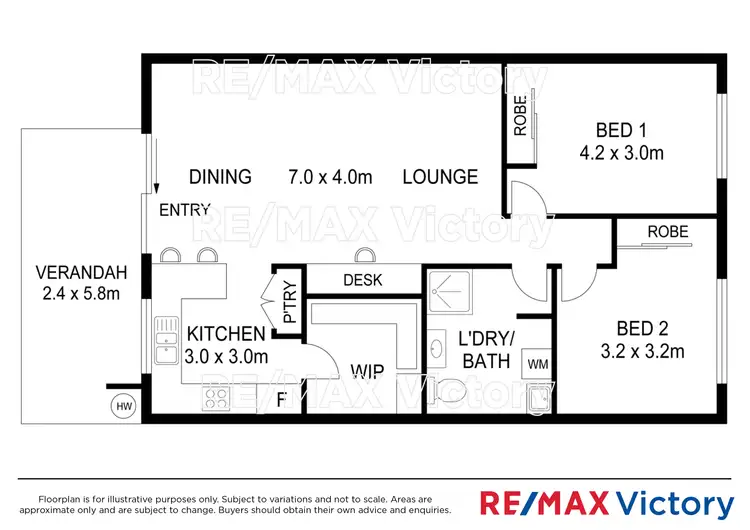 Floorplan of Homely unit listing, 8/2 ROGERS CRESCENT, Caboolture QLD 4510
