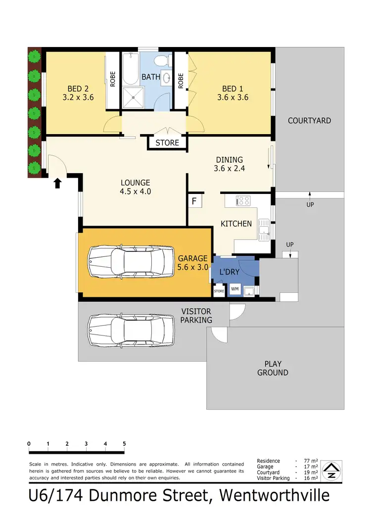 Floorplan of Homely villa listing, 6/174 Dunmore Street, Wentworthville NSW 2145