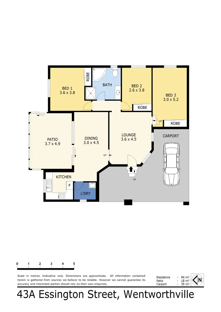 Floorplan of Homely house listing, 43A Essington Street, Wentworthville NSW 2145