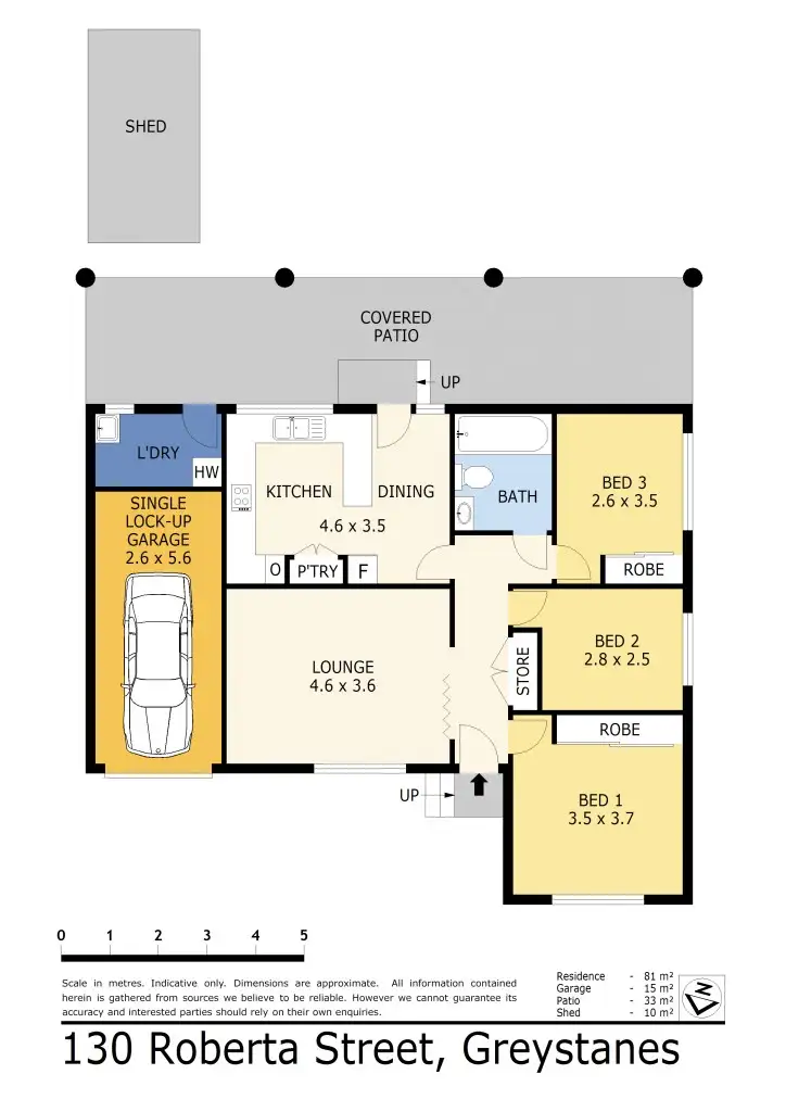 Floorplan of Homely house listing, 130 Roberta Street, Greystanes NSW 2145