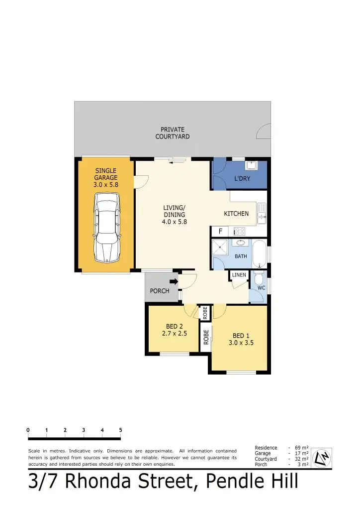 Floorplan of Homely villa listing, 3/7 Rhonda St, Pendle Hill NSW 2145